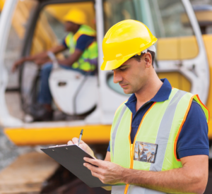 Worker on site